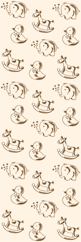 Cute design elephant duck and horse bedroom carpet - TenStickers