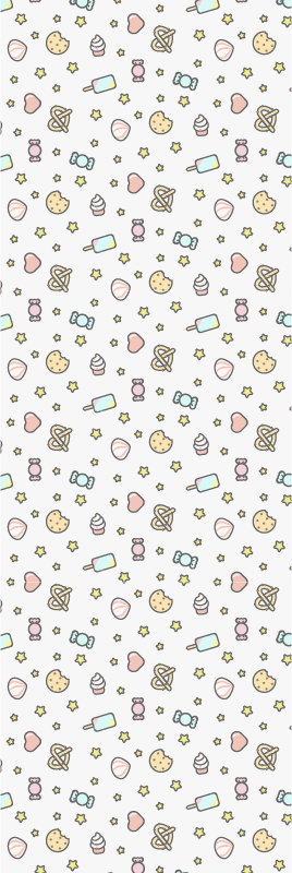 Bedroom carpet cute baby snacks with face - TenStickers