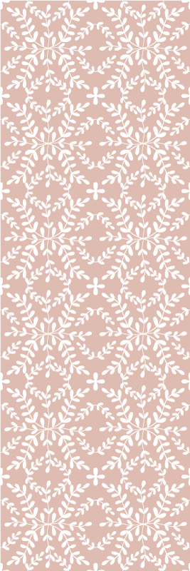 Bedroom carpet with vintage ornamental leaves pattern - TenStickers