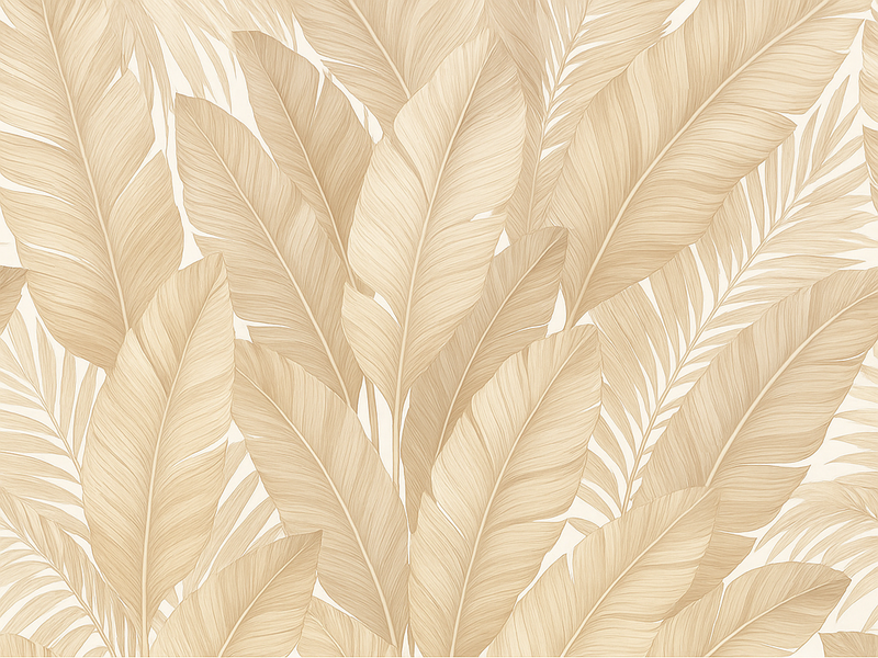 Soft botanical bedroom carpet - TenStickers