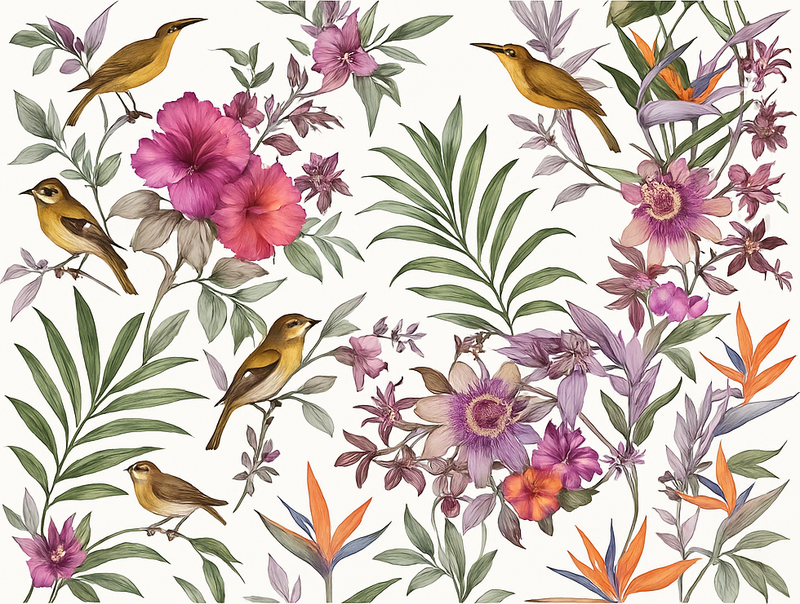 Colorful forest bedroom carpet - TenStickers