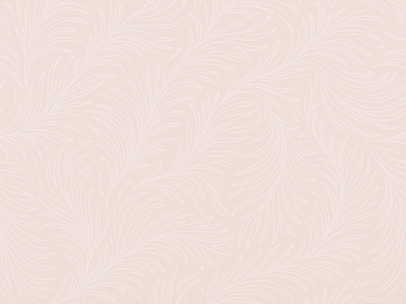 Soft pink botanical bedroom carpet - TenStickers