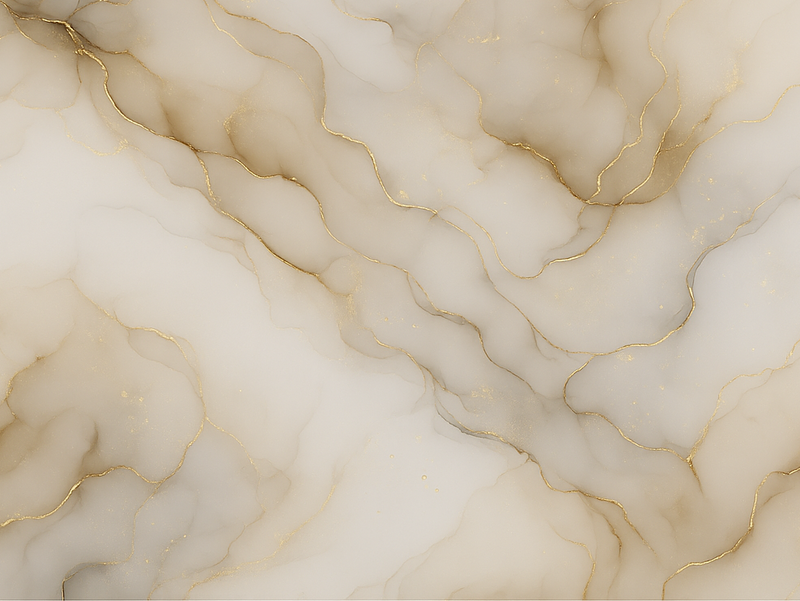 Bedroom carpet in marble with gold design - TenStickers