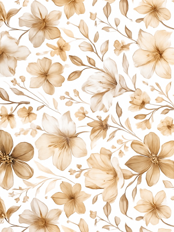 Bedroom carpet with lifelike floral design - TenStickers