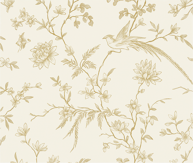 Elegant floral pattern bedroom carpet - TenStickers