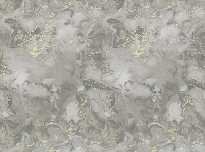 Bedroom carpet in grey liquid marble with metallic - TenStickers