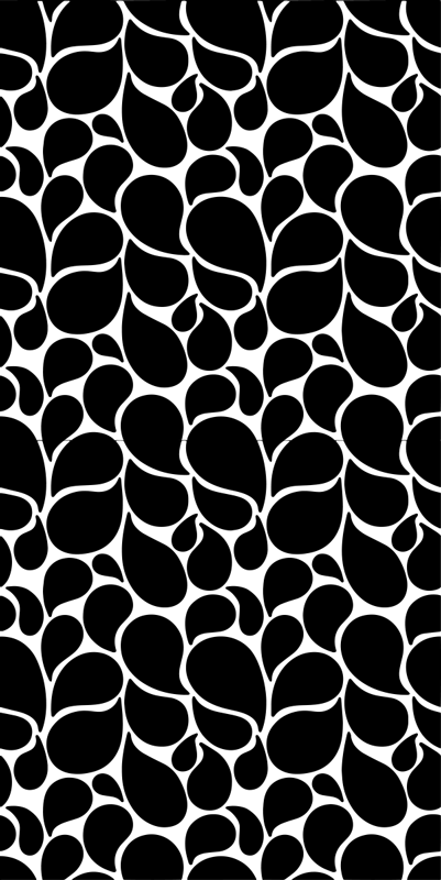 Geometric rug water drops - TenStickers