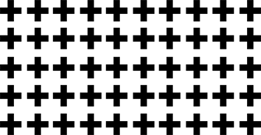 Geometric rug in black and white crosses - TenStickers