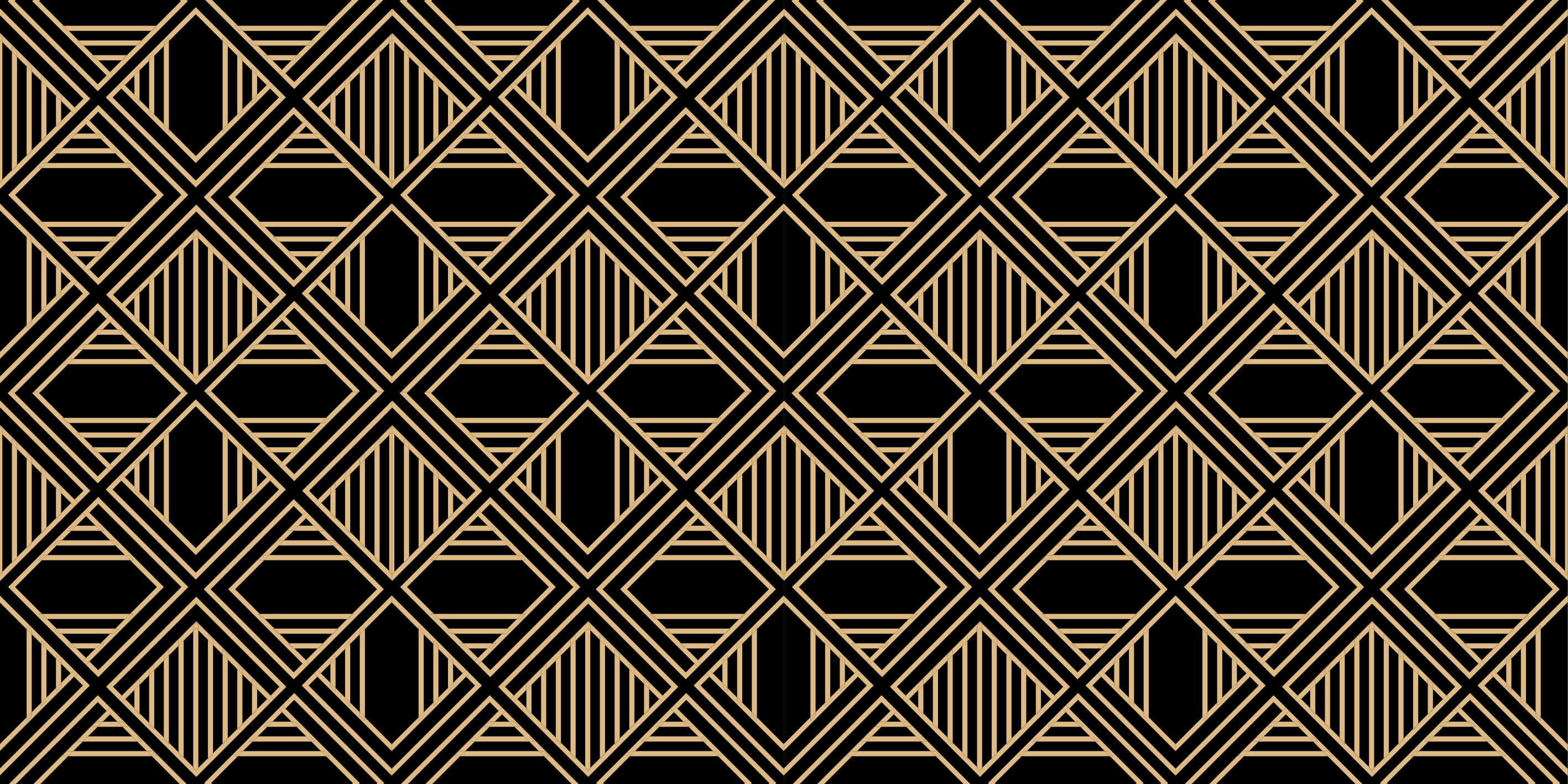 Geometric rug with art deco gatsby pattern - TenStickers