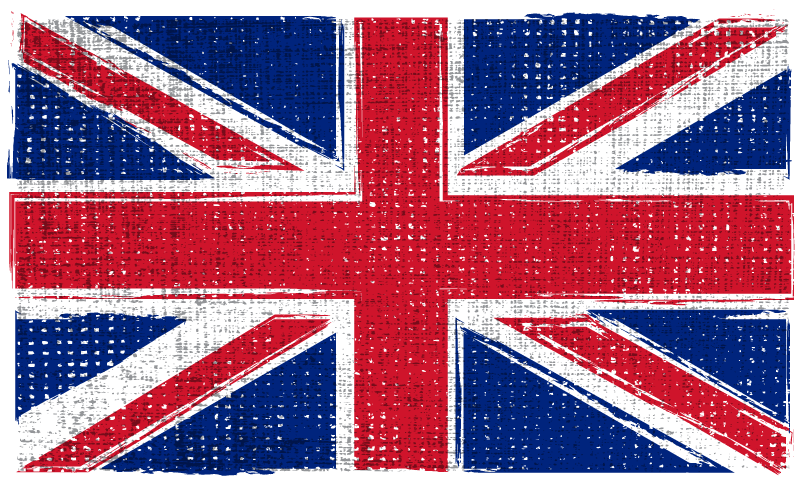 Geometric rug with uk grunge flag design - TenStickers