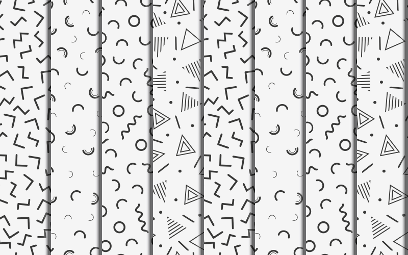 Geometric rug with retro geometric shapes - TenStickers