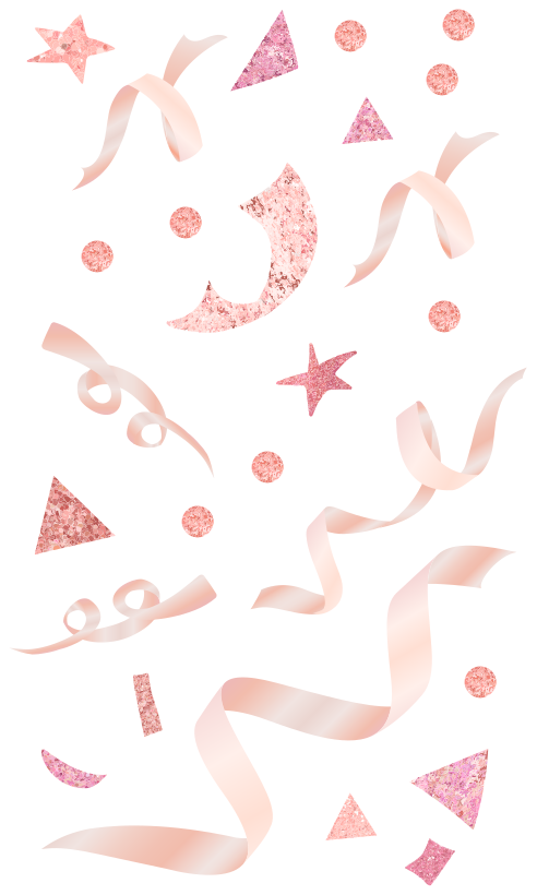 Geometric rug in light pink confetti - TenStickers