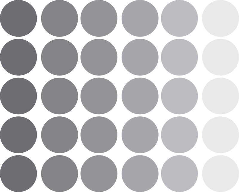 Geometric rug gray circular patterns - TenStickers