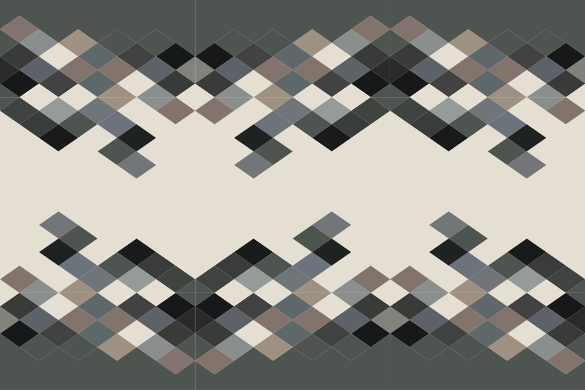 Geometric rug in color block shades - TenStickers