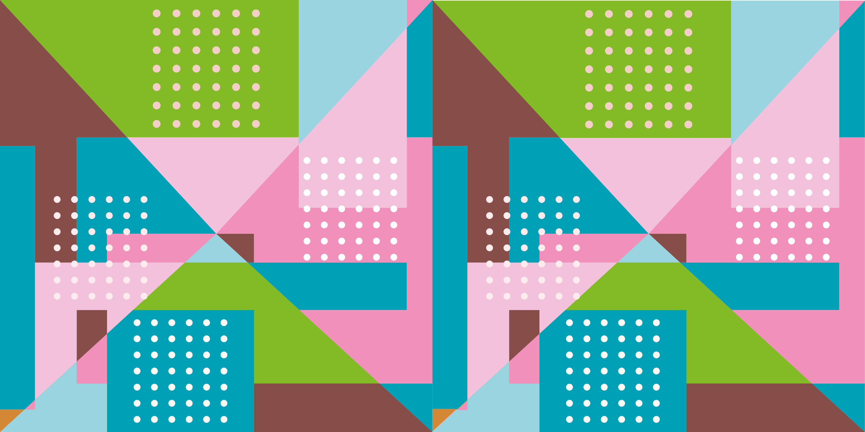 Geometric rug in pastel geometric pattern - TenStickers