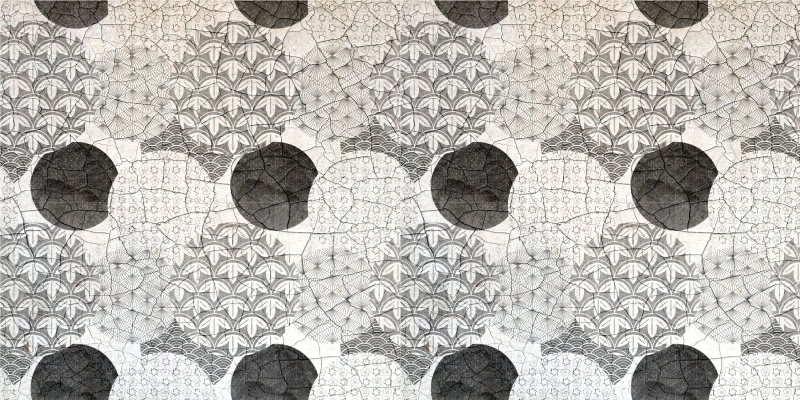 Geometric rug with oriental geometric design - TenStickers