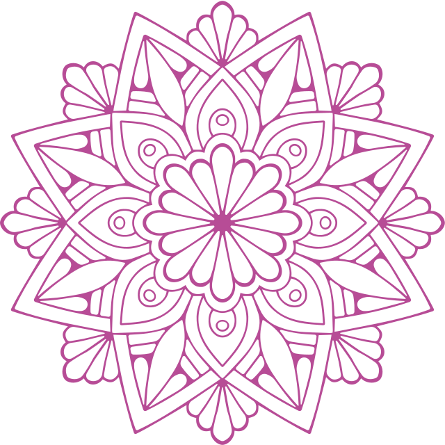 Geometric rug with detailed floral design - TenStickers