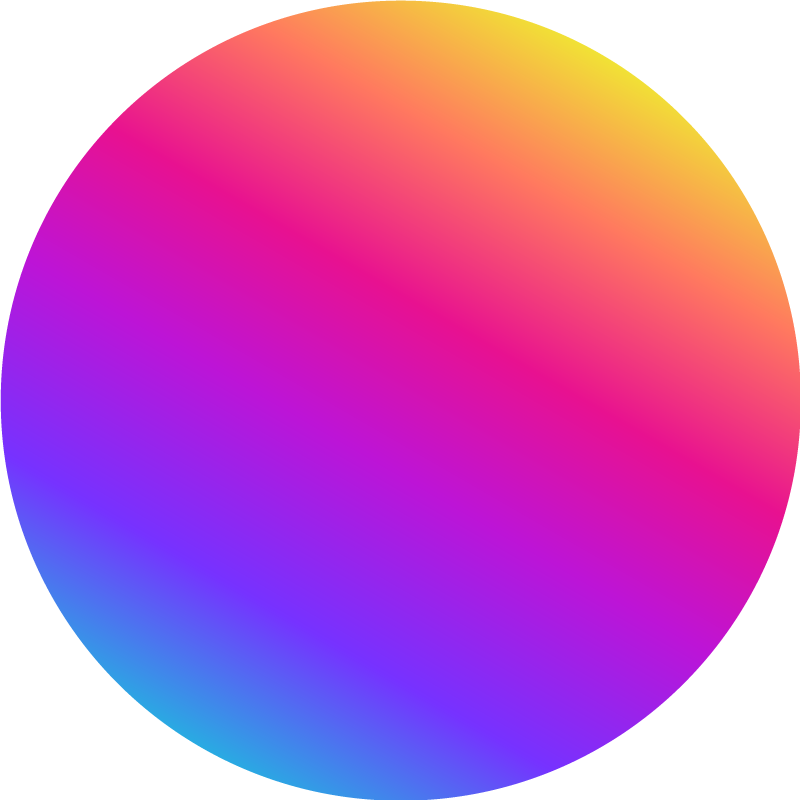 Geometric rug colorful gradient circle - TenStickers