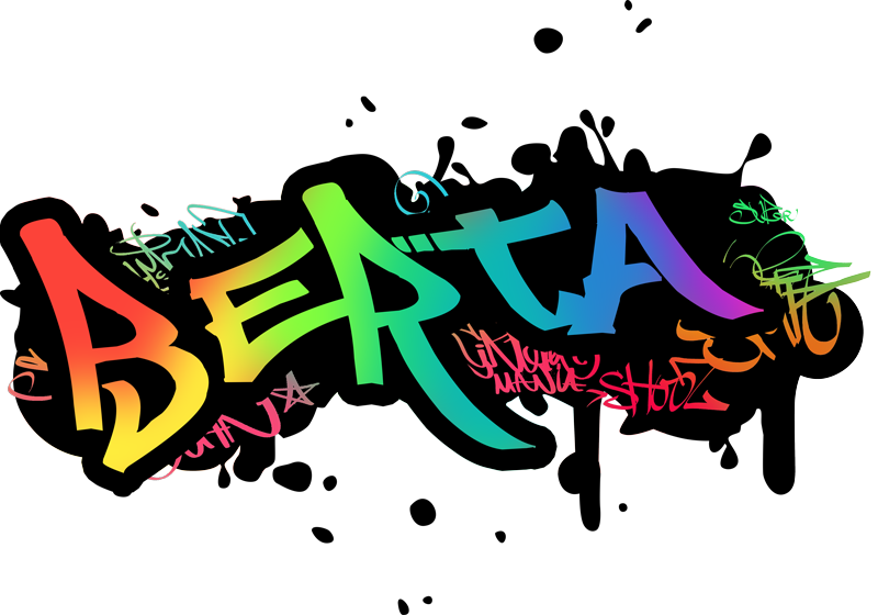 Kids carpet customizable graffiti name - TenStickers
