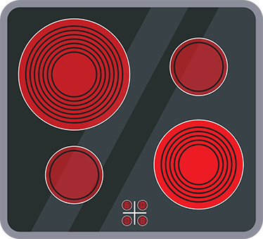 Kids carpet kitchen ceramic cooktop design - TenStickers