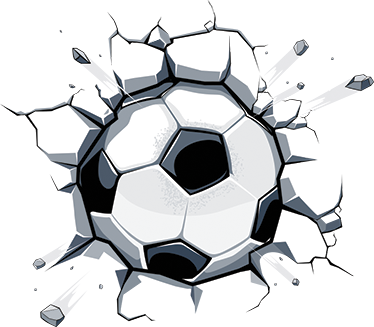 Kids carpet 3d soccer ball design - TenStickers