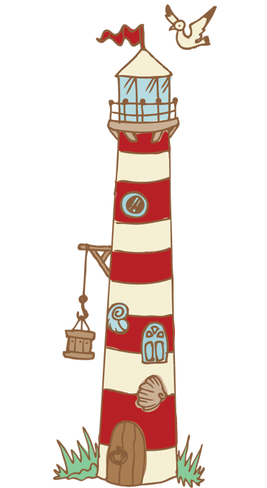 Kids carpet decorative vinyl lighthouse illustration - TenStickers