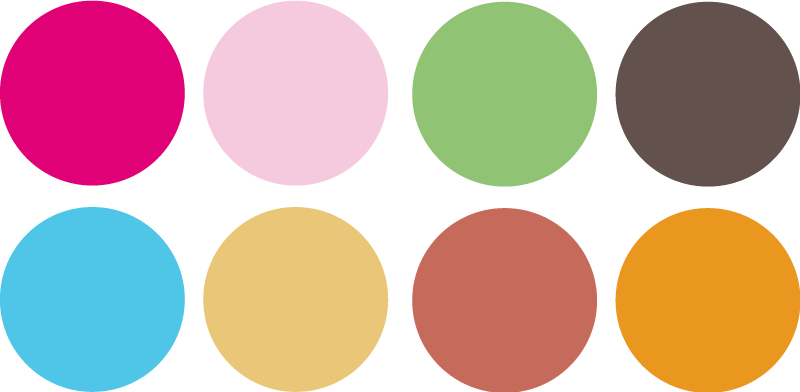 Kids carpet colorful circle stickers - TenStickers