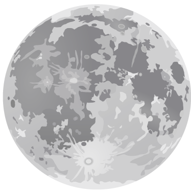 Kids carpet full moon design for playful spaces - TenStickers