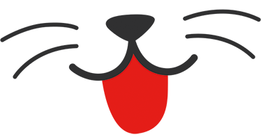 Kids carpet cat mouth and nose sticker - TenStickers