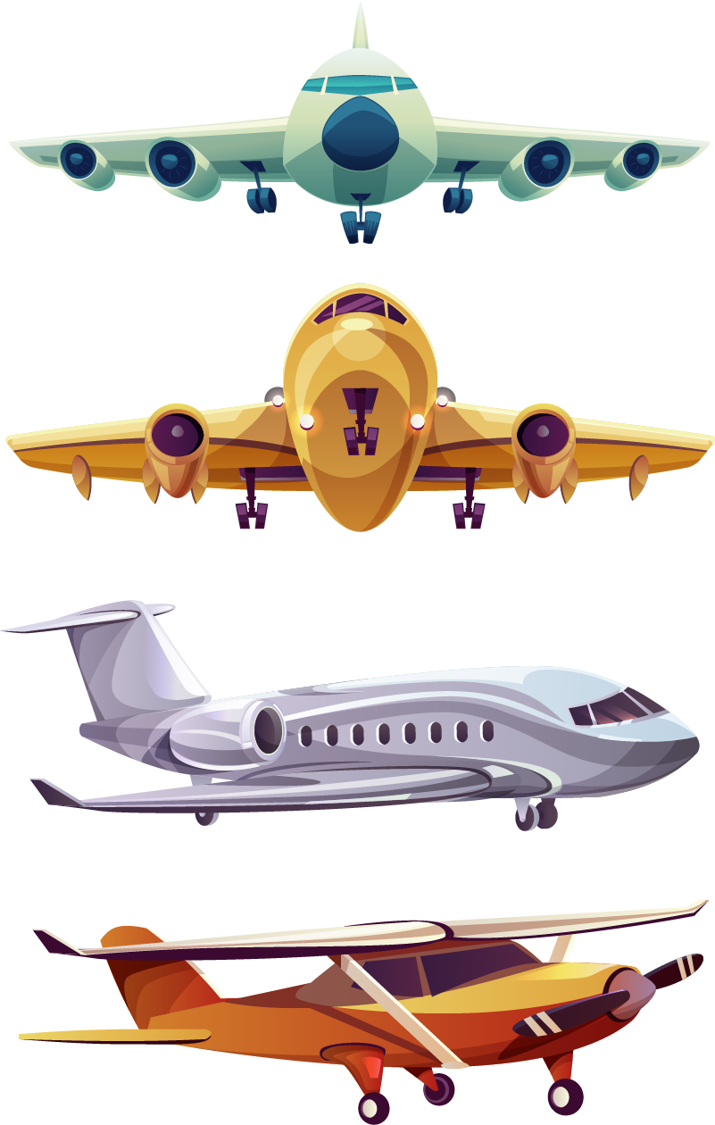 Kids carpet front airplane pack - TenStickers