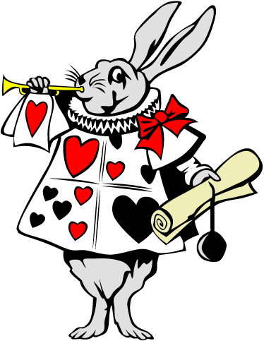 Kids carpet wonderland rabbit - TenStickers