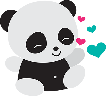 Kids carpet lovely bear panda design - TenStickers