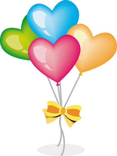 Kids carpet with heart shaped balloons design - TenStickers