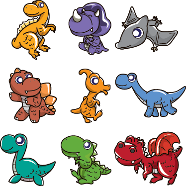 Kids carpet baby dinosaur stickers - TenStickers