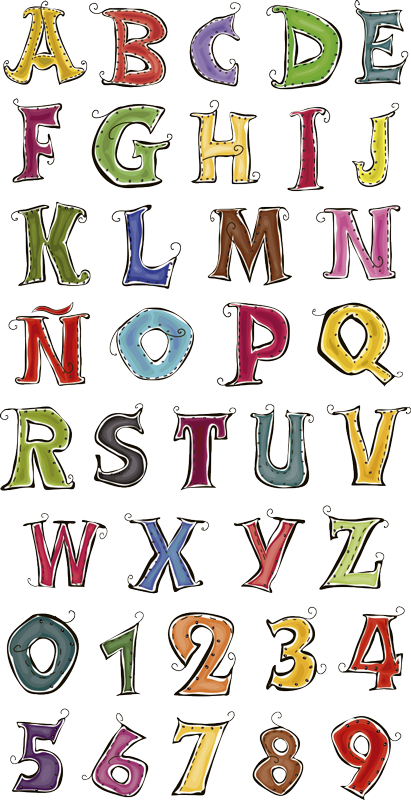 Kids carpet complete spanish alphabet - TenStickers