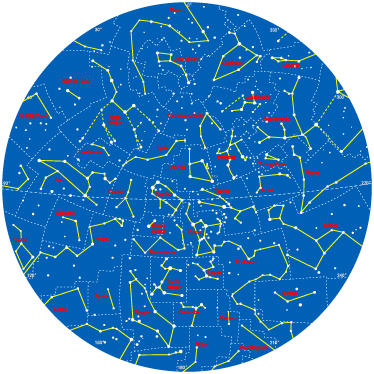 Kids carpet southern hemisphere constellations - TenStickers