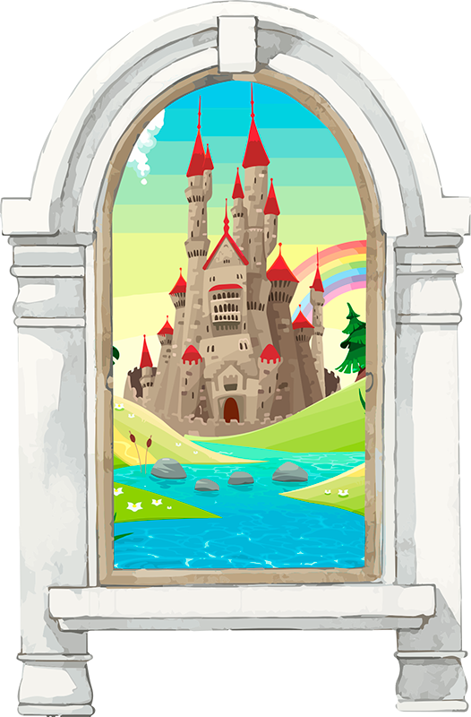 Kids carpet fairy tale landscape - TenStickers