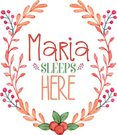 Kids carpet sleeps here with name - TenStickers