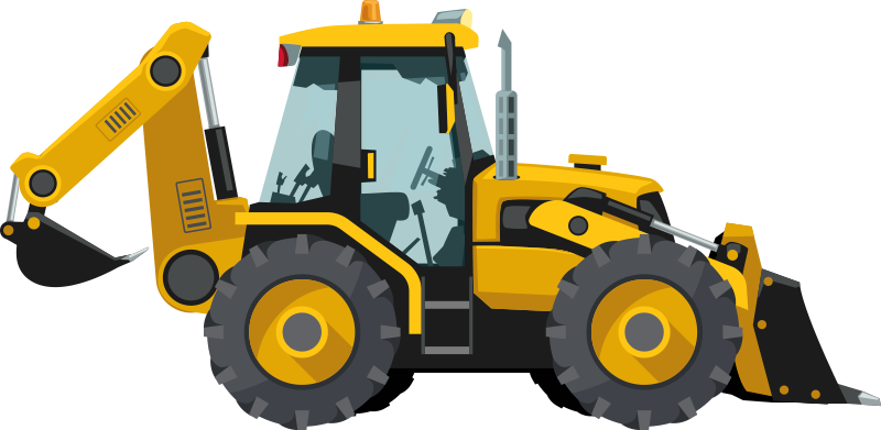 Kids carpet realistic tractor design - TenStickers