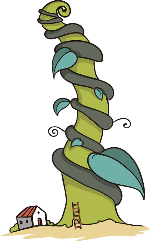 Kids carpet magic beanstalk vinyl mat - TenStickers