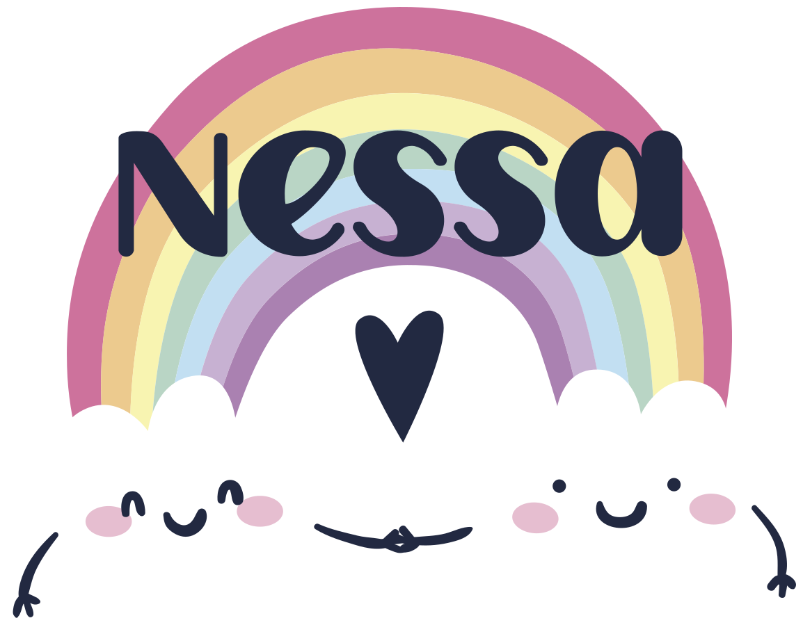 Kids carpet personalized rainbow - TenStickers