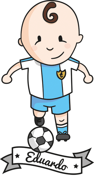 Kids carpet personalized with football player name - TenStickers