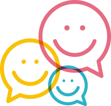 Kids carpet with joyful colorful faces - TenStickers