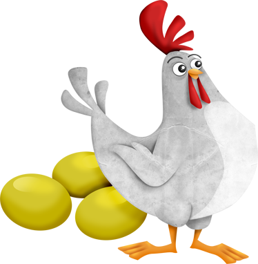 Kids carpet fen with golden eggs - TenStickers