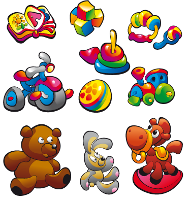 Kids carpet toy collection sticker - TenStickers