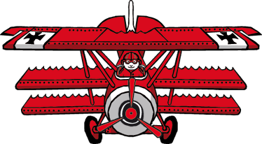 Kids carpet red baron adventure - TenStickers