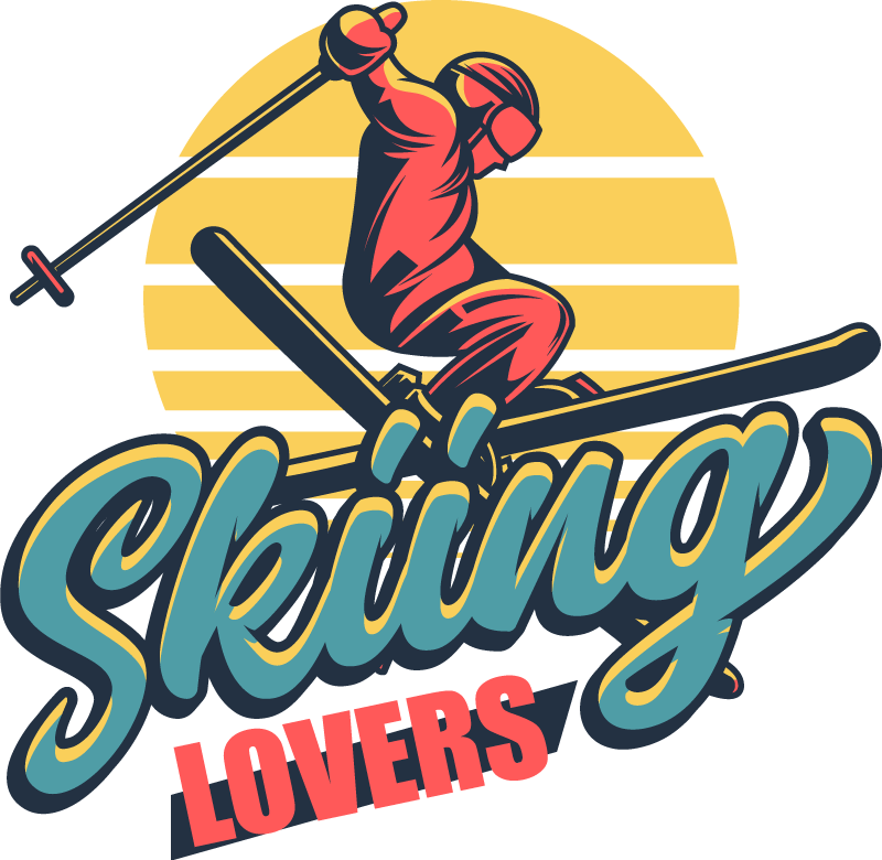 Skiing lovers bedroom carpet - TenStickers