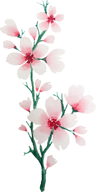 Bedroom carpet with adorable white flower design - TenStickers