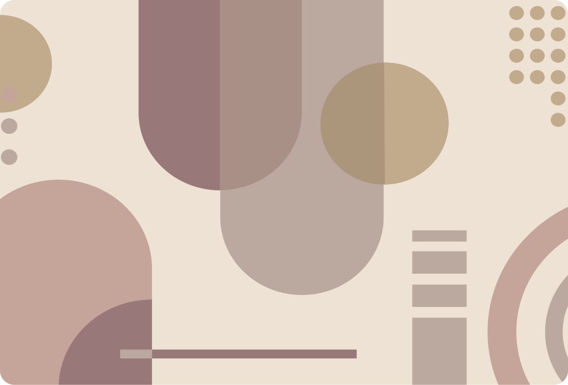 Bedroom carpet in brown geometric modern art - TenStickers