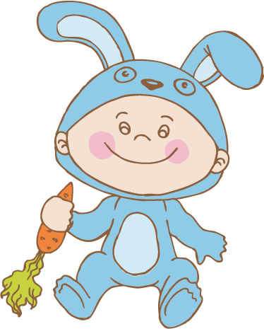 Kids carpet bunny costume - TenStickers